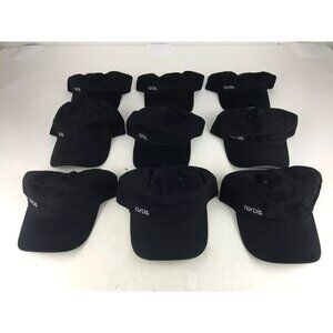 Port Authority Corbis Unisex Adults Black White Adjustable Snapback Cap Lot Of 9